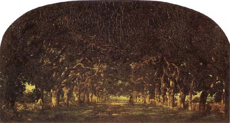 Theodore Rousseau The Chestnut Avenue Germany oil painting art